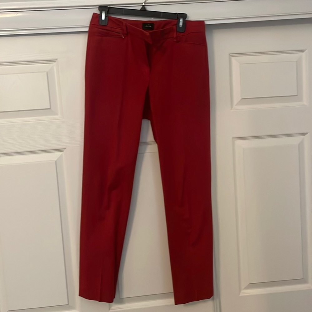 White House Black Market pants. Dark red. Slim ankle